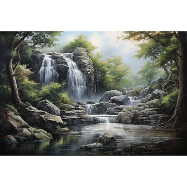 Waterfall canvas on Wall